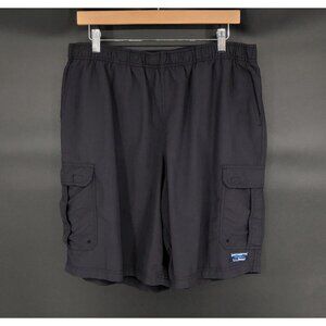 L.L. Bean Men's Cargo Supplex Sport Shorts 10" XL Black Outdoor Swimming Hiking